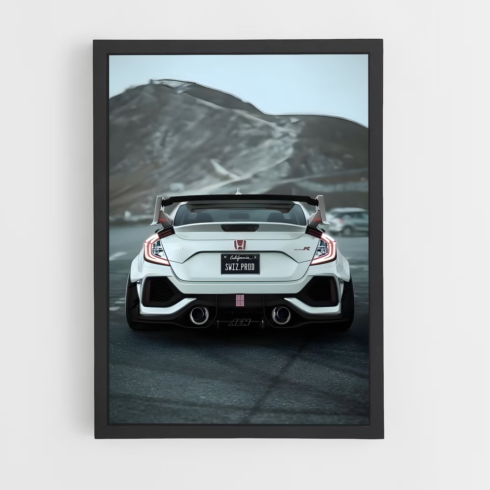 Poster Civic type – affiche Honda (vue 2)